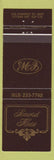 Matchbook Cover - Somerset House Ottawa ON