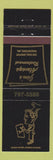 Matchbook Cover - Jim's Always Restaurant Hagerstown MD