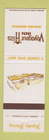 Matchbook Cover - Voyageur Hills Inn Nordic Reedsburg WI