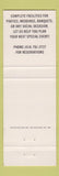 Matchbook Cover - Village Pump Brookfield WI restaurant