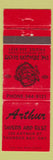 Matchbook Cover - Arthur Tavern Thunder Bay ON Dragon Room WEAR