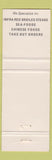 Matchbook Cover - Arthur Tavern Thunder Bay ON Dragon Room WEAR