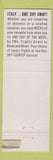 Matchbook Cover - TWA Airlines Italy girlie