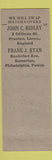 Matchbook Cover - Match Collectors Philadelphia England pinup Patriotic