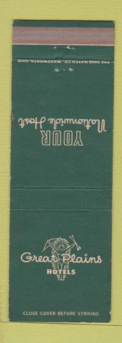Matchbook Cover - Great Plains Hotels Indian