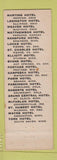 Matchbook Cover - Great Plains Hotels Indian