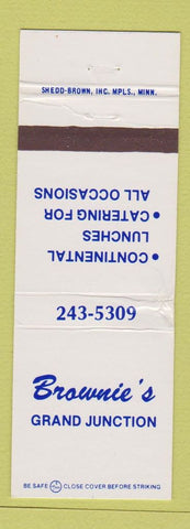 Matchbook Cover - Brownie's Grand Junction WEAR
