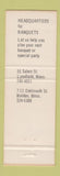 Matchbook Cover - Kernwood Malden Lynnfield MA