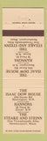 Matchbook Cover - Isaac Dow House Hannon's Newington Dover NH Newburyport MA
