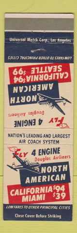 Matchbook Cover - North American Airlines