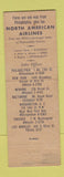 Matchbook Cover - North American Airlines