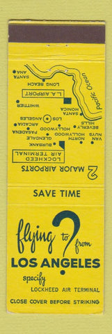 Matchbook Cover - Lockheed Air Terminal Burbank CA Los Angeles