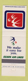 Matchbook Cover - Ozark Airlines