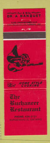 Matchbook Cover - Buchaneer Restaurant Burgessville ON