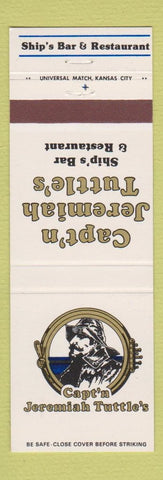 Matchbook Cover - Capt'n Jeremiah Tuttle's Bar Restaurant Kansas City MO