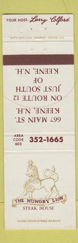 Matchbook Cover - Hungry Lion Steak House Keene NH