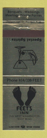 Matchbook Cover - Feet's Inn West Bend WI