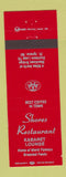 Matchbook Cover - Shores Restaurant Kabaret St Ignace MI WEAR