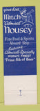 Matchbook Cover - Mitch Housey Windjammer South Dearborn Heights MI