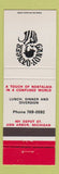 Matchbook Cover - Gandy Danger Ann Arbor MI WEAR
