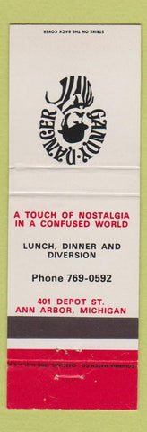 Matchbook Cover - Gandy Danger Ann Arbor MI WEAR