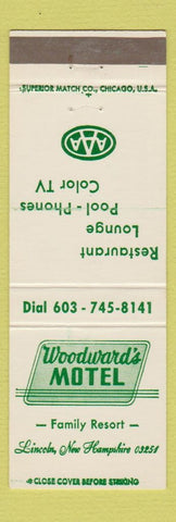 Matchbook Cover - Woodward's Motel Lincoln NH
