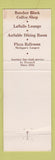 Matchbook Cover - Shiawassee Hotel Southfield MI