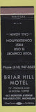 Matchbook Cover - Briar Hill Motel Traverse City MI