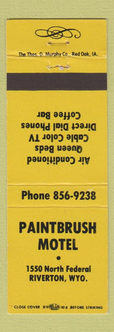 Matchbook Cover - Paintbrush Motel Riverton WY