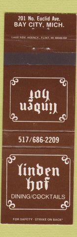 Matchbook Cover - Linden Hof Restaurant Bay City MI