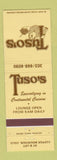 Matchbook Cover - Tuso's Restaurant Copper Mountain Colorado WEAR