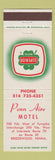 Matchbook Cover - Penn Aire Motel Breezewood PA