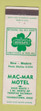 Matchbook Cover - Mac Mar Motel Youngstown OH WEAR