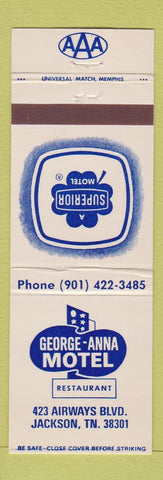 Matchbook Cover - George Anna Motel Jackson TN