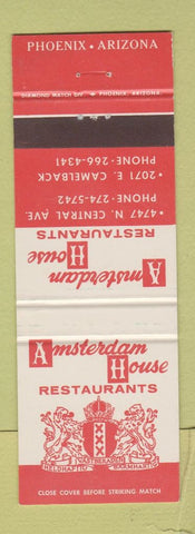 Matchbook Cover - Amsterdam House Phoenix AZ
