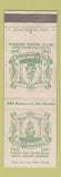 Matchbook Cover - The Wanderer Jekyll Island GA CREASE