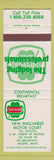 Matchbook Cover - New Englander Motor Court Malden MA
