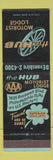 Matchbook Cover - The Hub Motor Lodge Philadelphia PA