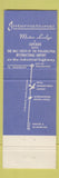 Matchbook Cover - Pecan Grove Motel New Burn NC