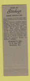 Matchbook Cover - Poor Richards Springfield VA Chevy Chase MD