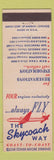 Matchbook Cover - Skycoach Way Airline