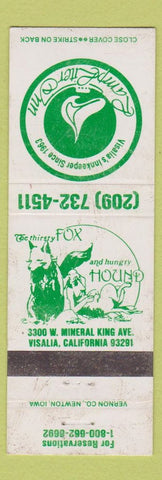 Matchbook Cover - Lamp Lighter Inn Visalia CA POOR