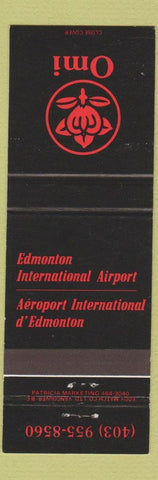 Matchbook Cover - Omi Edmonton AB International Airport