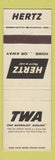 Matchbook Cover - TWA Airlines WEAR