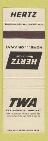 Matchbook Cover - TWA Airlines WEAR