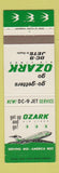 Matchbook Cover - Ozark Airlines