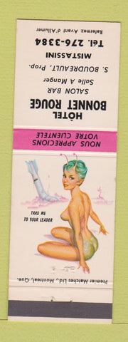 Matchbook Cover - Hotel Bonnet Rouge Mistassini QC pinup