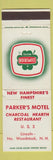 Matchbook Cover - Parker's Motel North Woodstock NH