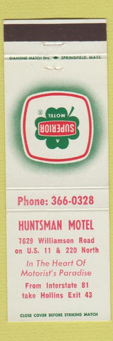 Matchbook Cover - Huntsman Motel VA