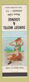 Matchbook Cover - Sunset Motel Lounge Carmacks YT pinup